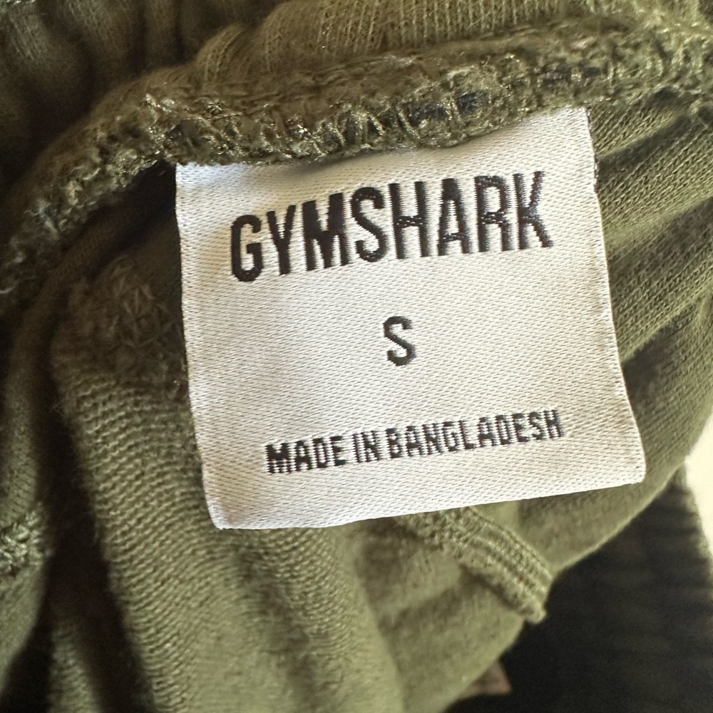 Gymshark Army Green Terry Cloth Classic Power Joggers Sweatpants size Small EUC - Picture 4 of 5